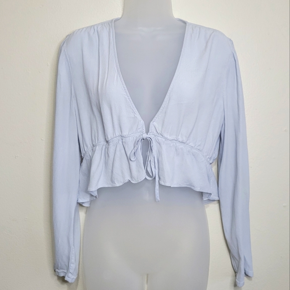 Aritzia Light Blue Blouse